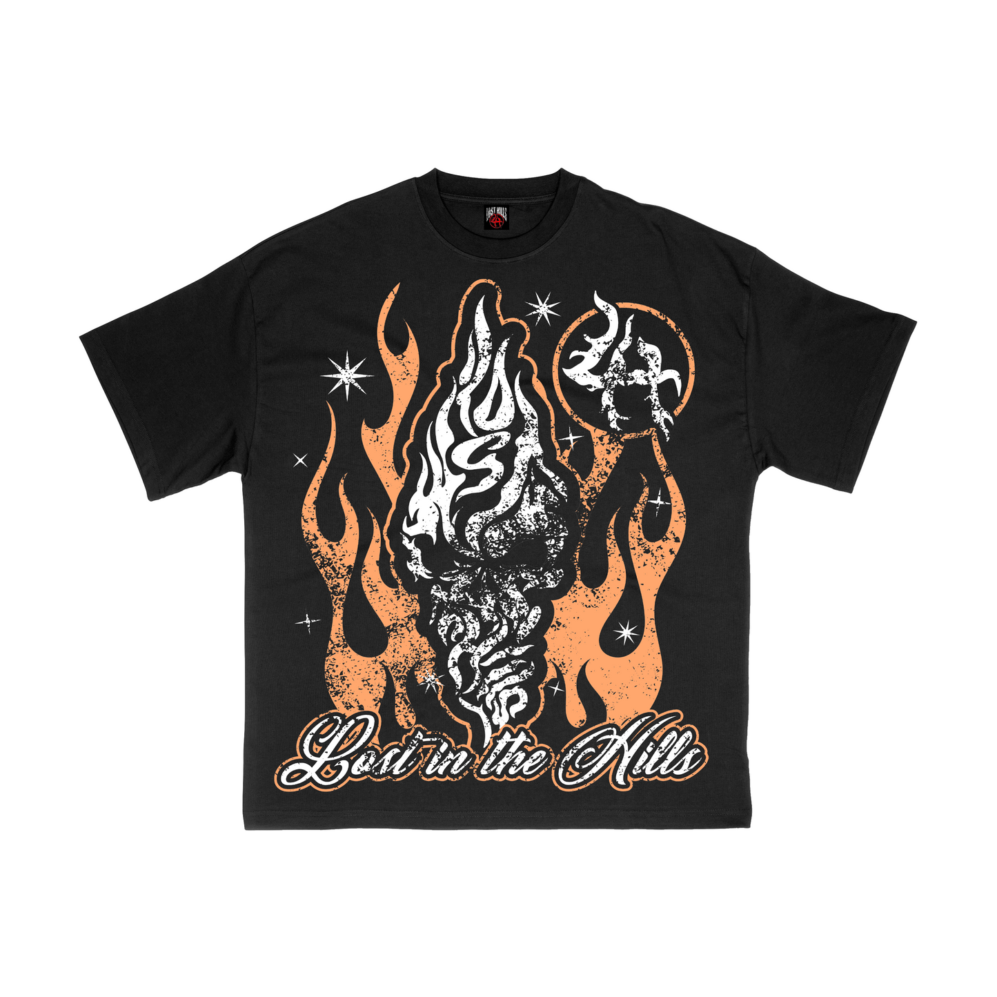 CREAM FLAMES - BLACK