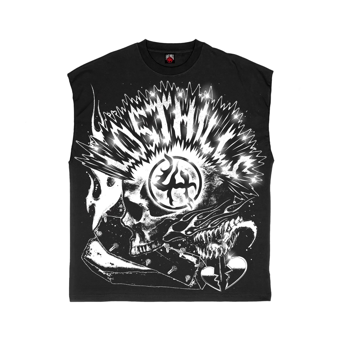 MOHAWK - BLACK - SLEVELESS