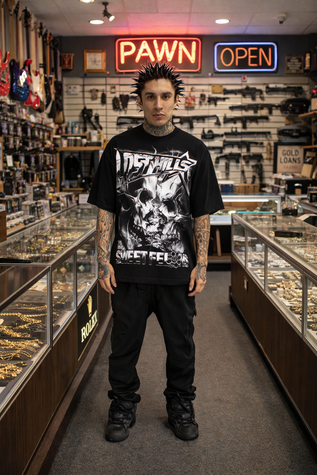 LHXSF001 TSHIRT - BLACK