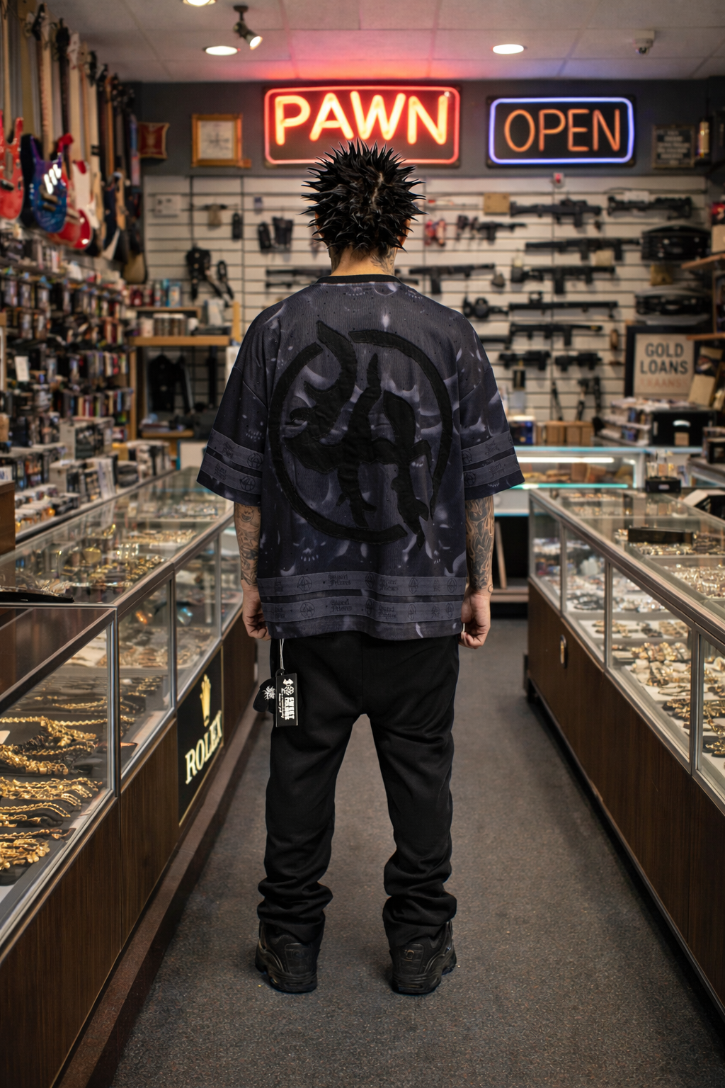 LHXSF004 JERSEY - BLACK