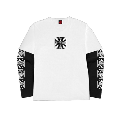 CHROMELH003 LONGSLEEVE WHITE