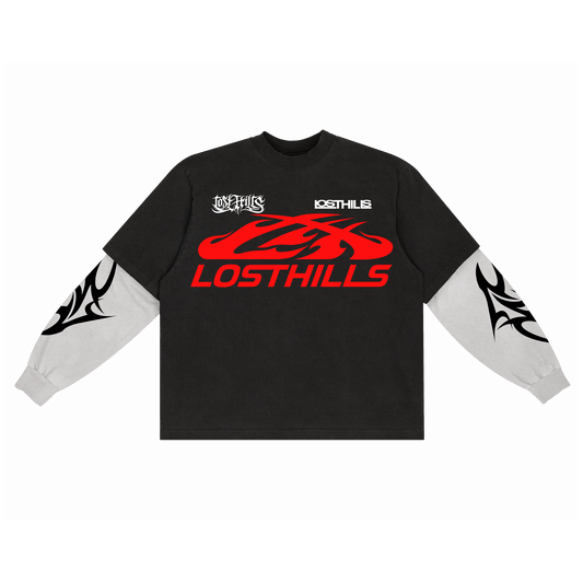 LHBF005 2FER LONG SLEEVE - BLACK