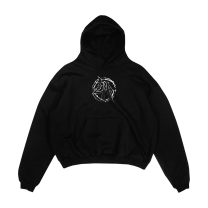 LHBF007 HOODY - BLACK