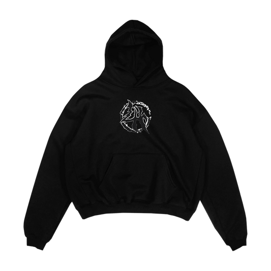 LHBF007 HOODY - BLACK