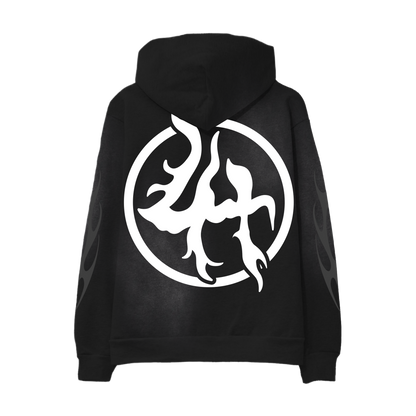 LHBF009 ZIP UP HOODY - BLACK