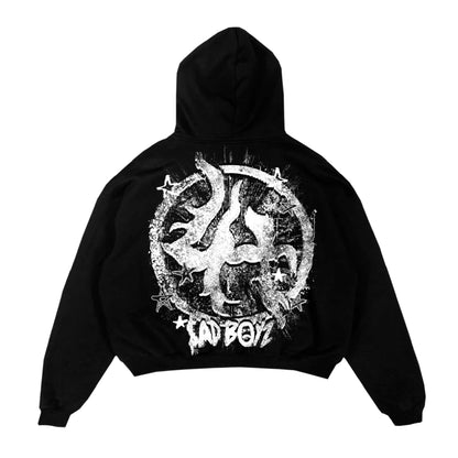 LHSBHOODY007 - BLACK