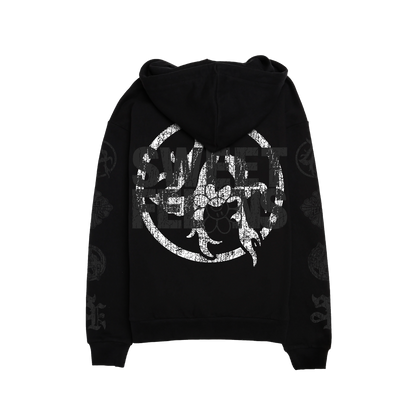 LHXSF003 ZIP UP HOODY - BLACK