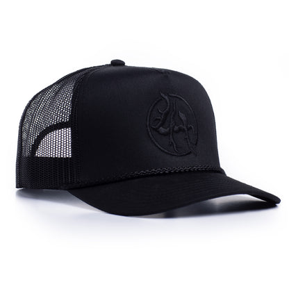 LOGO SNAPBACK HAT - BLACK