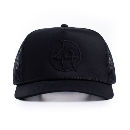 LOGO SNAPBACK HAT - BLACK